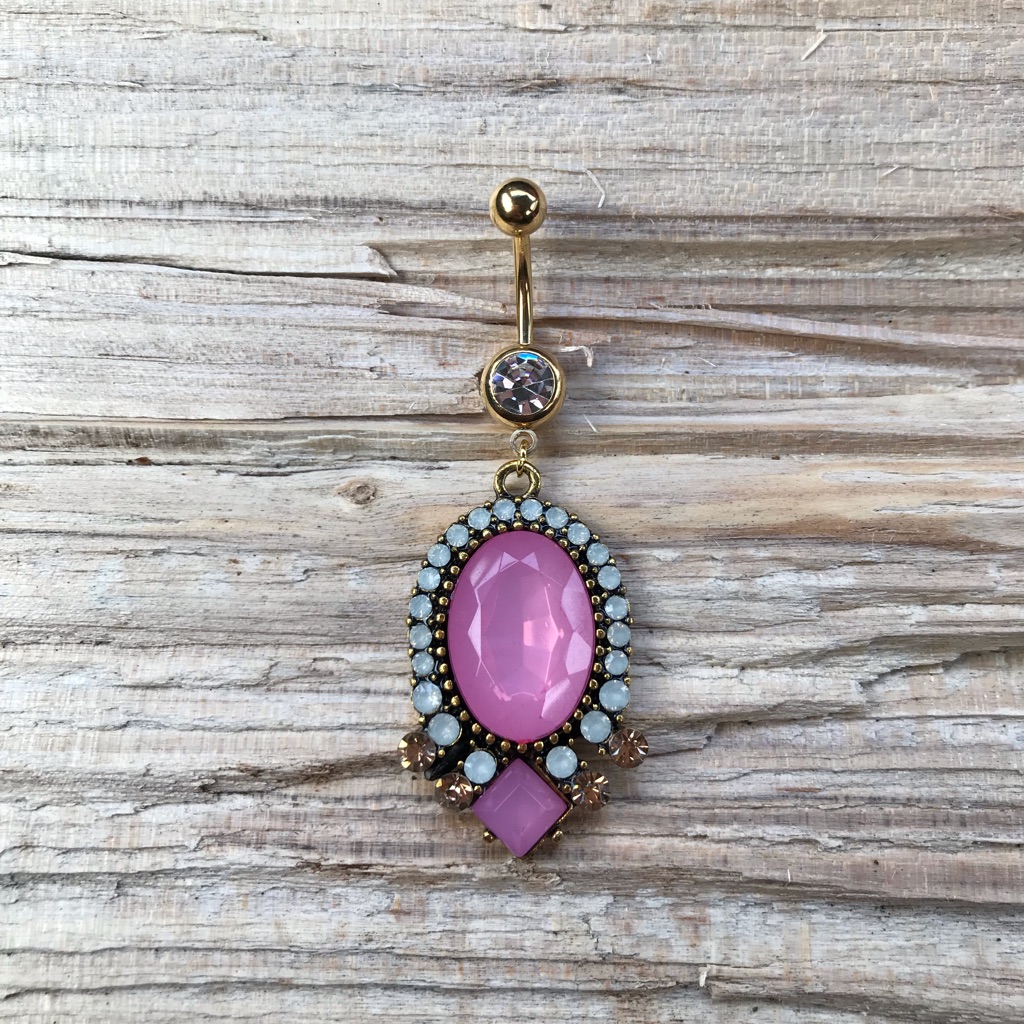 Unique Gold Belly Button Ring